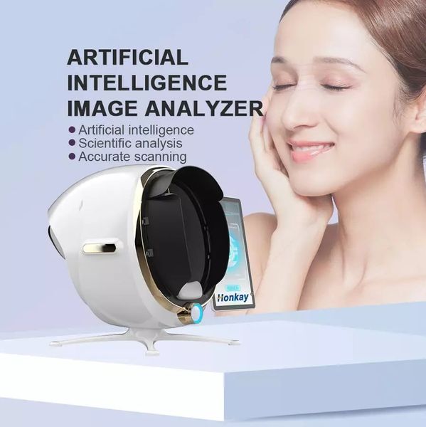 Analizzatore scanner facciale 3D del sistema di diagnosi della pelle professionale - Dispositivo di immagine potenziato dall'intelligenza artificiale per un'analisi completa della pelle, attrezzatura spa ideale