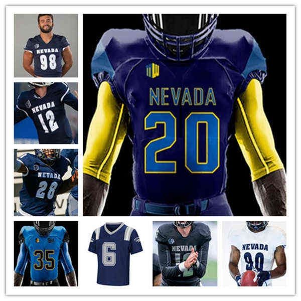 WS American College Football Wear Football College Custom College Nevada Wolf Pack Jersey Carson forte Sam Hammond Toa Taua Trevor Price Daniel Grzesi