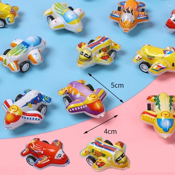 Favore festa da 15 pezzi Cartoon Mini Pull Back Small Airplane per 4-8 BASSO BAGNI BAGNI BASSI DI CARNIVAL PIRI PINATA FILLERS