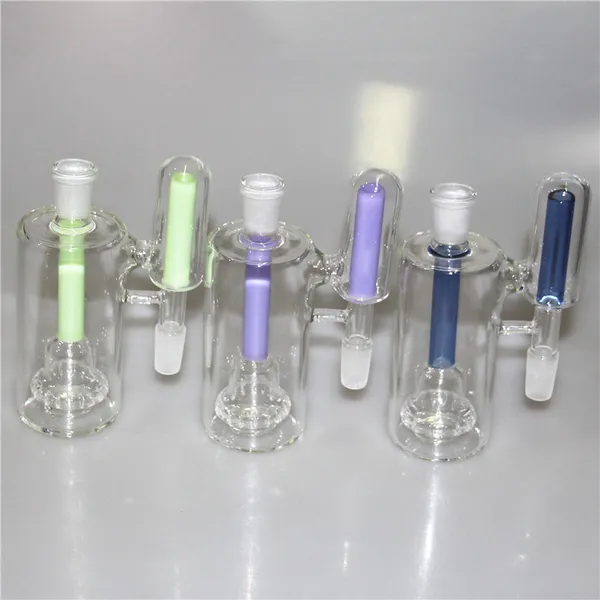 Catcher di cenere di vetro da 14 mm con ciotole di fumo banger al quarzo 45 90 gradi Ashcatcher Percolatori di pneumatici per bong di acqua di vetro Oil Dab Rigs