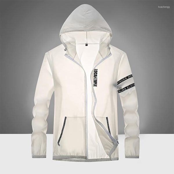 Herrenjacken Herren Sommer Outdoor Sonnenschutzkleidung Herren Ultradünne atmungsaktive Jacke Leichte Angel-Windjacke Custom