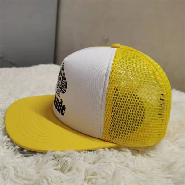 Moda feminina bon￩ de beisebol Homem brilhando Hip Hop Casquette Rivet Snapback Trucker Ball Caps Bones Boys Summer Breathable Mesh K Hats pop 66