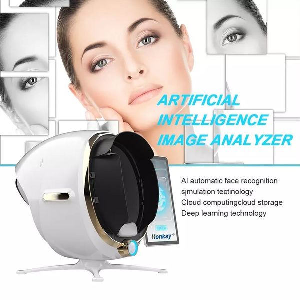 2023 Valutazione dermatologica avanzata: scanner 3D ad alta definizione per la valutazione della pelle con sistema di analisi facciale Digital Magic Mirror incluso tablet