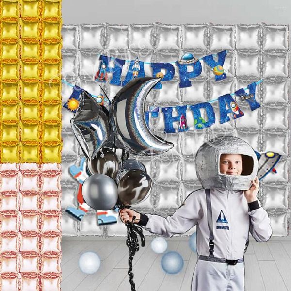 Party Dekoration Aluminium Folie Hintergrund Ballon Geburtstag Hochzeit Dekor Baby Dusche Wand Hintergrund Vorhang Liefert