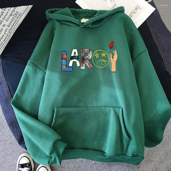 Damen Hoodies The Kid LAROI Damen/Herren Lustiges Sweatshirt Vintage Grafik Unisex Hip Hop Hoodie Harajuku Sudaderas Ästhetische Kleidung