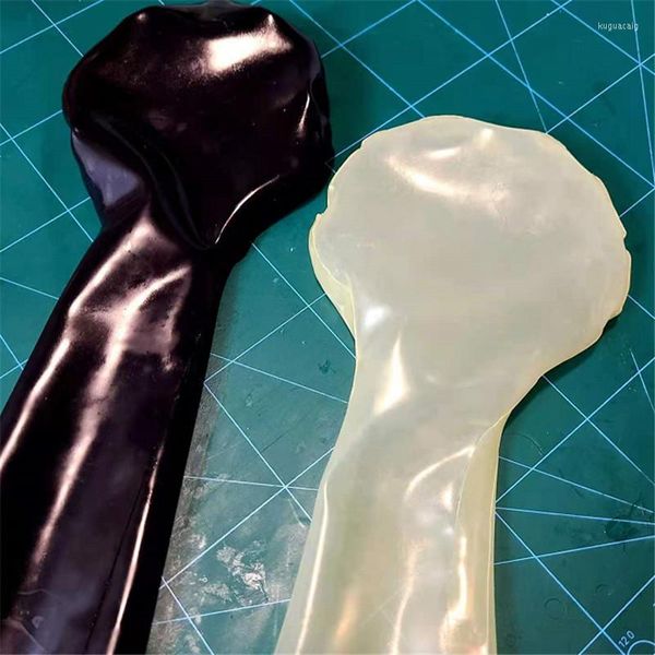 Partymasken Latex Fetischboxen Handschuhe Gummigeformte Accessoires für Männer und Frauen