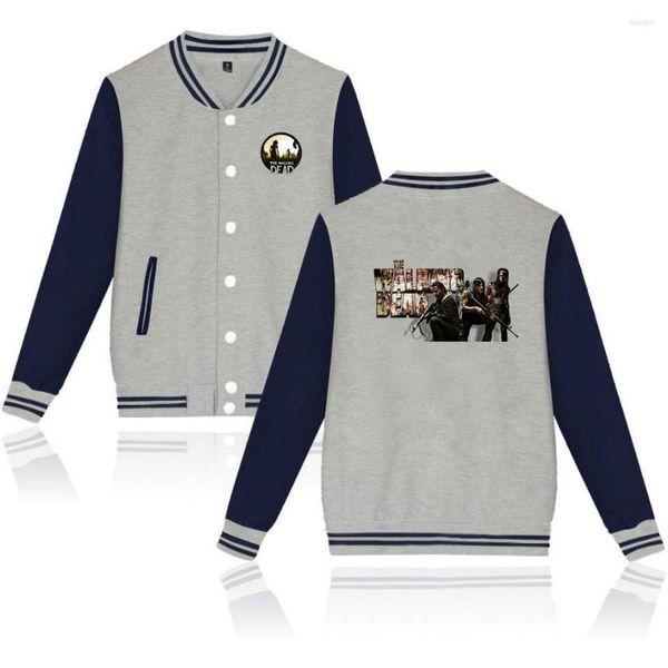 Herrenjacken The Varsity Baseball Bomberjacke Männer Frauen Hip Hop Harajuku Jungen Mädchen Einreiher Lose Mäntel