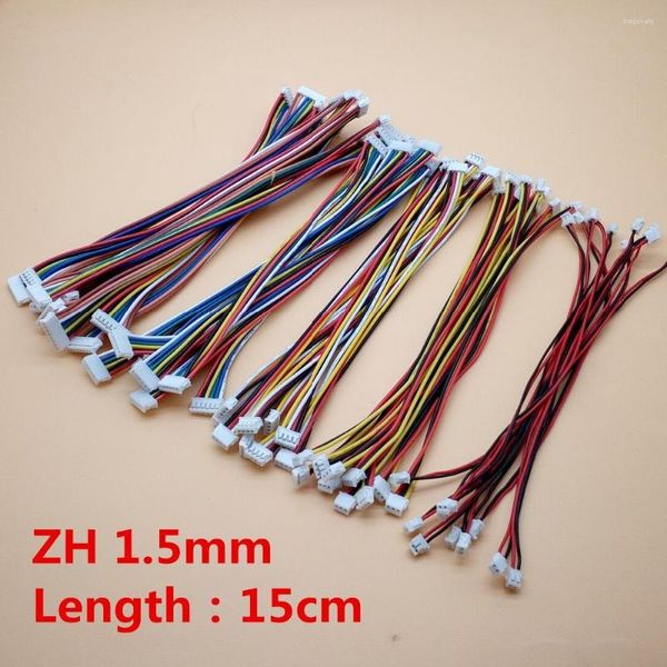 Aydınlatma Aksesuarları 10 PCS Konektör Tel Kablosu ZH 1.5mm 2/3/4/5/6/8 Pin Çift Konektörler Elektronik Hat Terminal Tapası İleri Yön