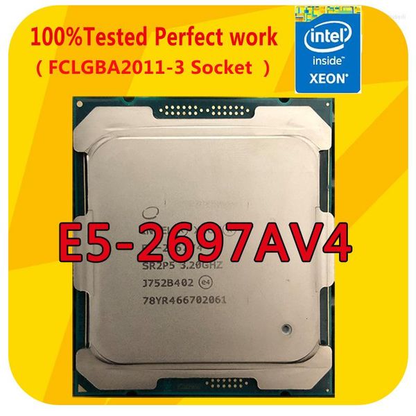 Placas-mãe E5-2697AV4 Intel Xeon 2,6 GHz 16 cores 40m Cache inteligente 145W 12NM CPU Processador LGA2011-3 para x99 placa-mãe