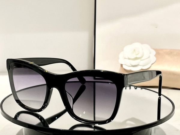 Mode-Stil Frauen Sommer Strand Shun Brille hochwertige neue Sonnenbrille asiatische Version schwarze Reisfarbe Ch5418