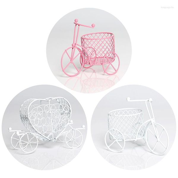 Подарочная упаковка Candy Box Creative Exquisite Metal Cart Rack Festival Ornamen Home Decor Makeup Puff