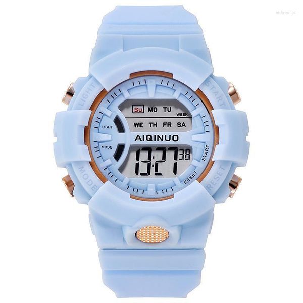 Relógios de pulso Candy Color Silicone Man Mulher Lider Watch for Casal Student Cool Fashion Casual Girl's Acessórios Vestido