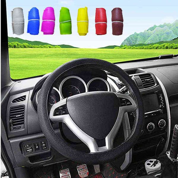 Coprivolante per auto in silicone Copriguanto elastico Texture morbida multi colore per auto Ptotector Shell Cover Accessori universale J220808