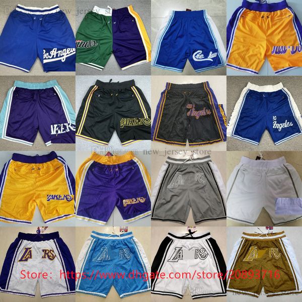 Retro Man XS-XXXL solo Don Shorts Basketball Classic Los24Angeles 8blackmamba con tasca Beach traspirante Short Hip Poppants pop