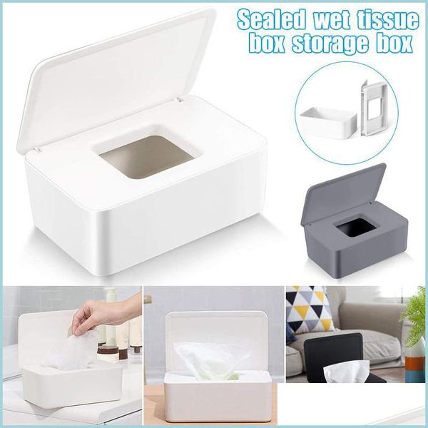 Scatole di fazzoletti Tovaglioli Dry Wet Paper Protettivo Er Dust- Fabric Storage Box Dispenser Holder con coperchio per consegna a domicilio 2021 Gard Dhtbq