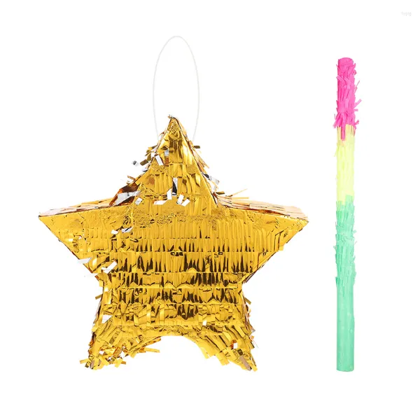 Favor Favor Fiesta Golden Star em forma de pinata tradicional pingente temático mexicano