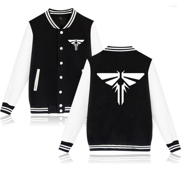 Jaquetas masculinas The Last of Us Part 2 Varsity Baseball Bomber Jacket Masculino Feminino Hip Hop Harajuku Streetwear Meninos Meninas Casacos universitários