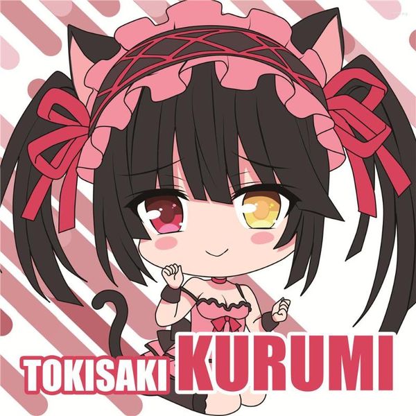 Travesseiro mgf data Um anime de anime viva Tokisaki Kurumi Decoração de casa Kawaii Pillofs traseiros