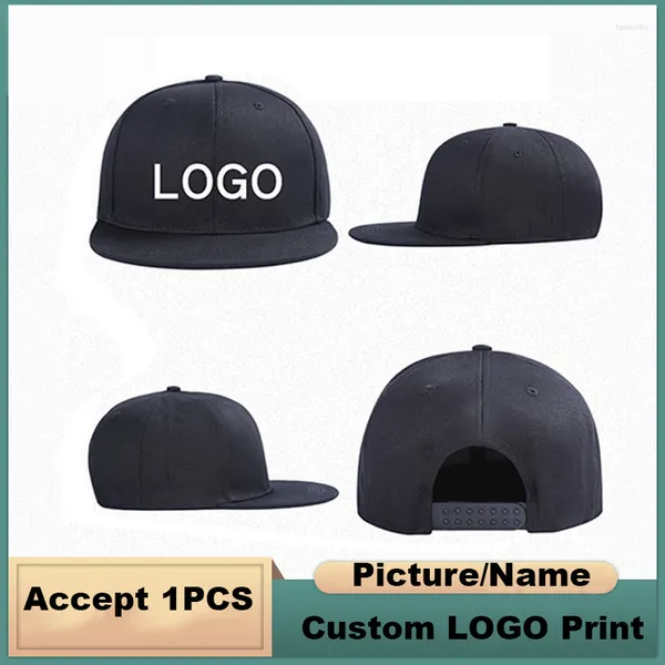 Ball Caps 1pc DIY logotipo personalizado verão algodão boné beisebol snapback hat hip hop equipado gorras chapé para homens mulheres mulheres