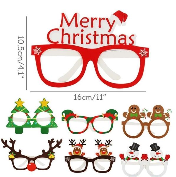 Decora￧￵es de Natal 2023 Vasos de Natal Fardo Crian￧as Adultos Presente Santa Snowman Glasses Decora￧￣o de Natal Ano Novo RRB15619