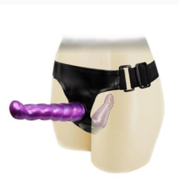 Itens de beleza strapon duplo vibrador vibrador sexy brinquedos para mulheres casais de arnês ultra elástico Penis realista tira em vibradores para mulheres lésbicas