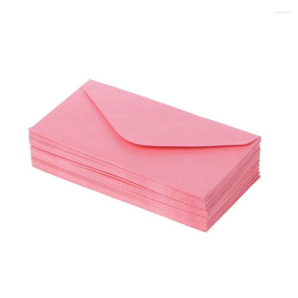 Envolver de presentes 50psc/pacote de convite envelopes coloridos 2.4 '' x 4 '' para casamentos para chá de chá de bebê cartões de aniversário de férias