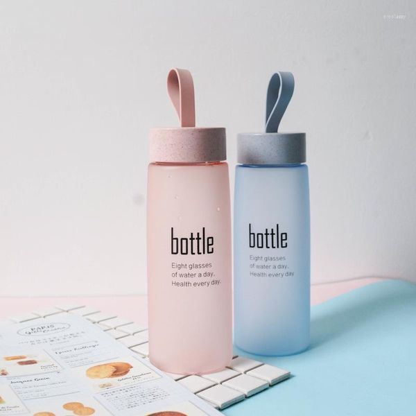 Wasserflaschen BPA-freie Flasche Kunststoff Sport Peeling Auslaufsicher Trinken Meine tragbare Mode-Drinkware-Tour für Liebhaber H1094