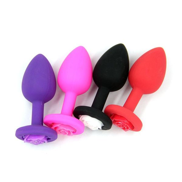 Articoli di bellezza Nuovi piccoli giocattoli da cortile Cintura in silicone Polvere d'oro Rose Back Court Plug anale Prodotti per massaggi sexy per adulti