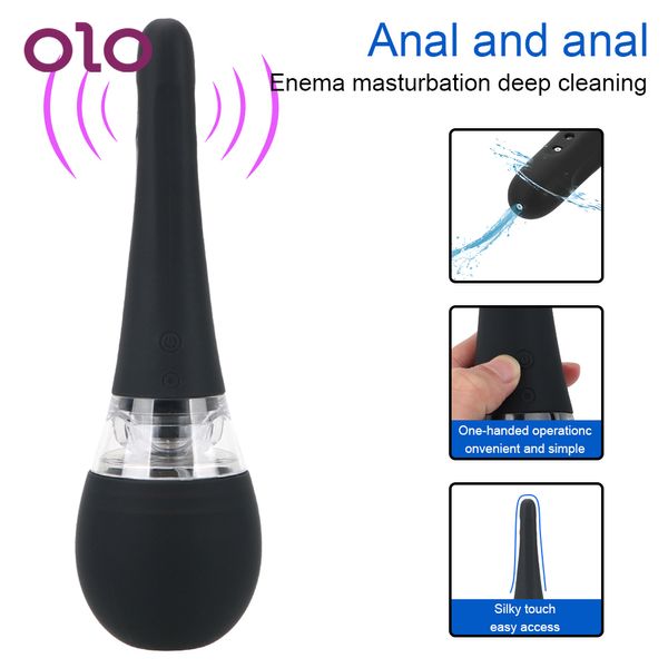 Itens de beleza OLO bens íntimos Enema Limpeza Contêiner Vaginal Douche Douche Chuveiro Anal Tool Irrigador Automático