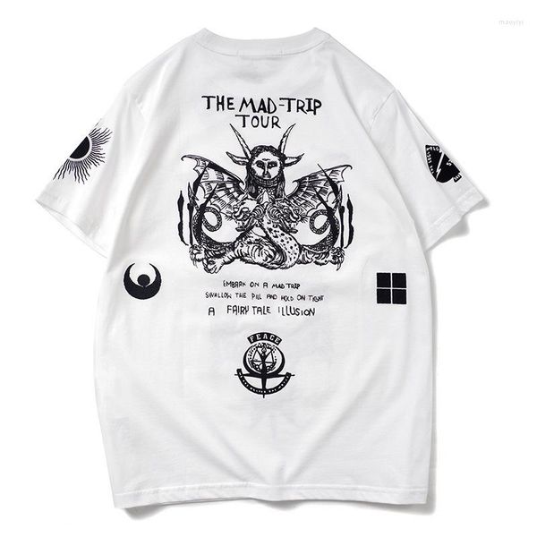 Мужские рубашки T 2022 прибытие бренда одежда для вырезок вязаная рубашка для печати хип-хоп чистый хлопок футболка с коротким рукавом головой