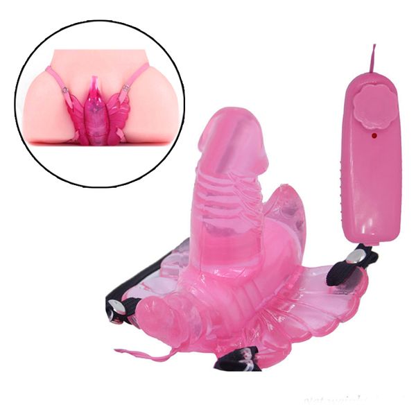 Schönheitsartikel Tragbarer Dildo-Vibrator-Höschen Erwachsene sexy Spielzeuge für Frauen Versteckter Strapon Schamlippenstimulator Klitoris-Vibratoren Vagina G-Punkt