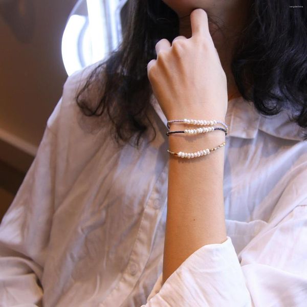 Strand Kelitch Pearl Bracelet Miyuli Contas de charme artesanal Bracelets feminino Jóias de moda Casal Bangle Acessórios por atacado