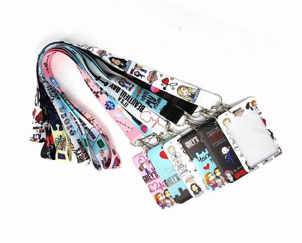 Großhandel Krankenschwester Anime Kartenhalter Lanyard Schlüsselanhänger Zubehör USB ID Ausweishalter Schlüssel Kordel Umhängeband Handybänder Lanyard Geschenke #024