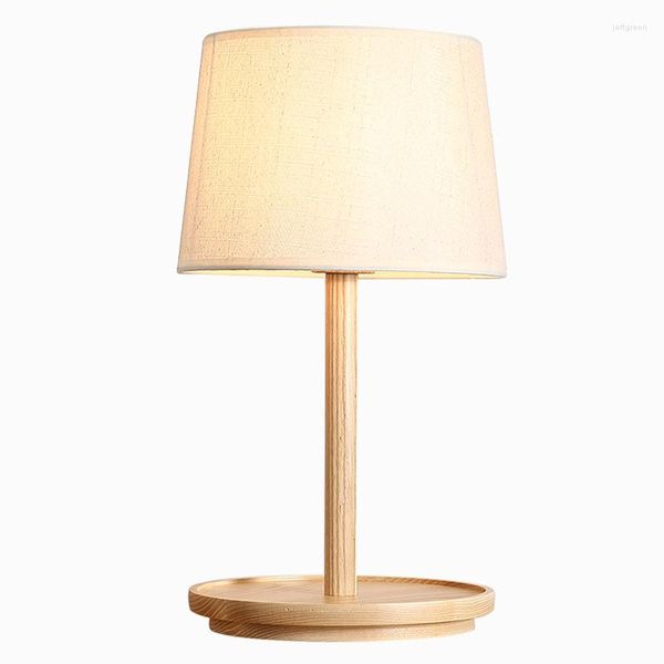 Tischlampen, modernes minimalistisches Design, Massivholz-Schreibtischlampe für Zuhause, Schlafzimmer, Nachttisch, El-Innen-LED-Beleuchtung