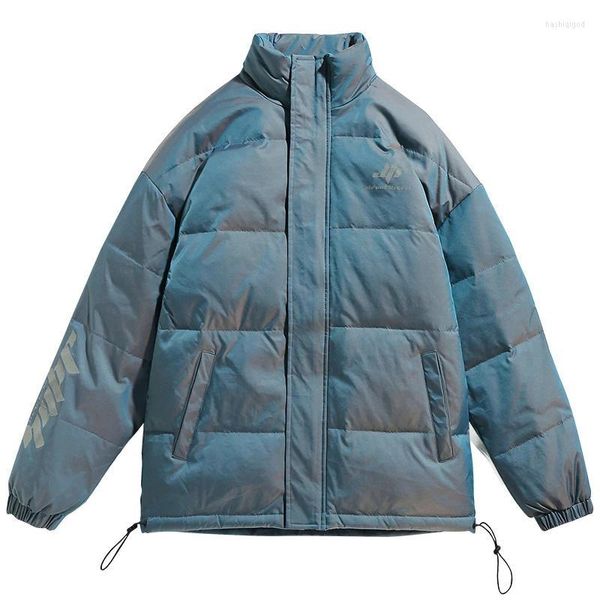 Piumino da uomo Parka da uomo Giacca imbottita in cotone Bello Cappotto invernale Parka Bomber Tinta unita Oversize Antivento Hip Hop Streetwear Per