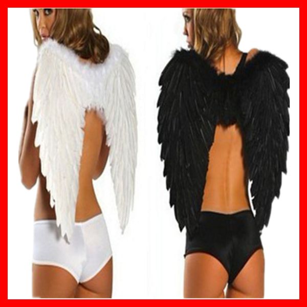 Father Angel Wing Stage Execute Black White Photography Clothes Acessórios Halloween Adult Ball Prop Supplies Decoração de festa RRB15605