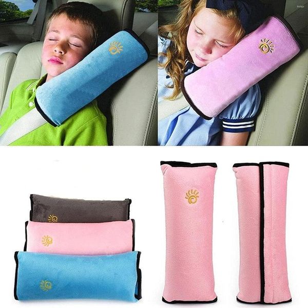 Travesseiro de segurança para bebê cinta de correção de carro cinturões de segurança protegem a almofada de ombro de ajuste seguro para ajuste de ajuste tampa da correia automática da correia