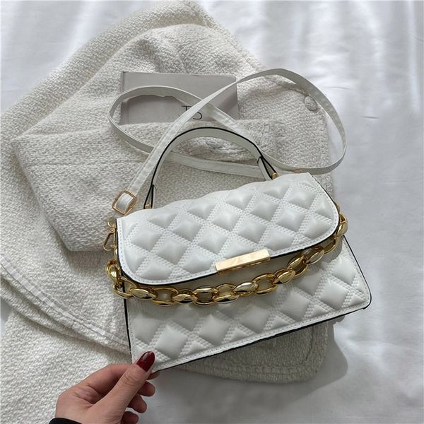 HBP Çanta Kadın Minimalist Sensör Kabuğu Küçük Kadınlar Kare Beyaz Khaki ve Kırmızı Çantalar Akrilik Crossbody Omuz Çantası BB39