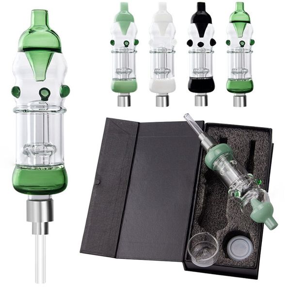 Neuankömmlinge Bongs farbenfrohe Ölbrennerrohre Rauchen Rohre NC Kits Shisha