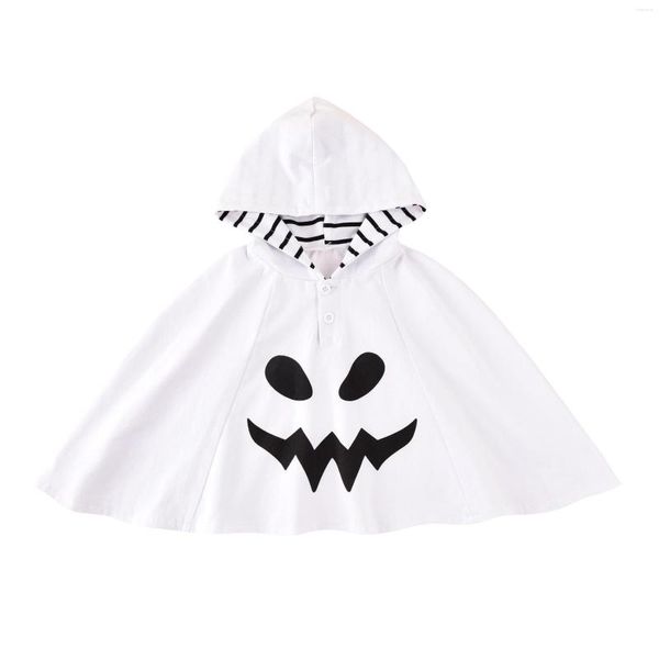 Jacken 2022 Kleinkind Baby Mädchen Halloween Kleidung Langarm Ghost Print Kapuzen Mantel Mantel Mantel 2-3 Jahre