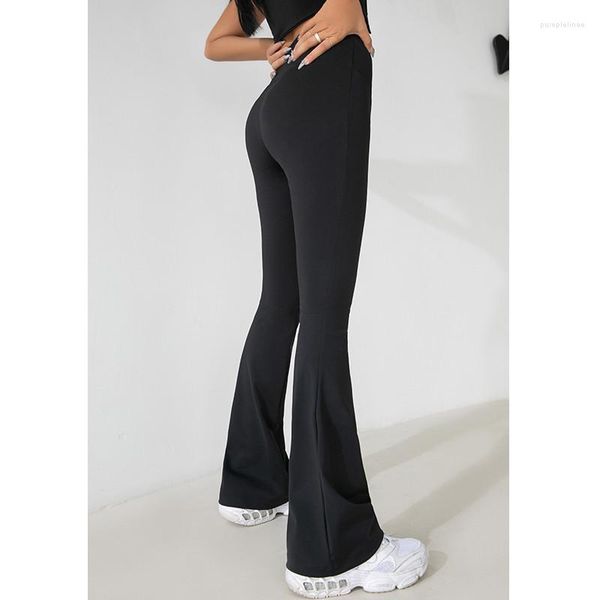 Pantaloni attivi Mermaid Curve Original Fit Leg Top Model Large Long High Waist Elastic Thin Yoga Micro Horn