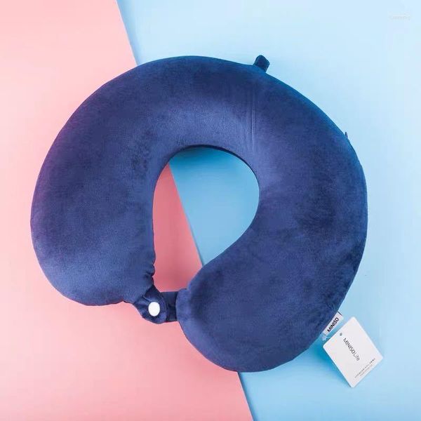 Cuscino a forma di U Collo in memory foam rimovibile e lavabile Pisolino per vagoni aerei Studente adulto 2022 F8064