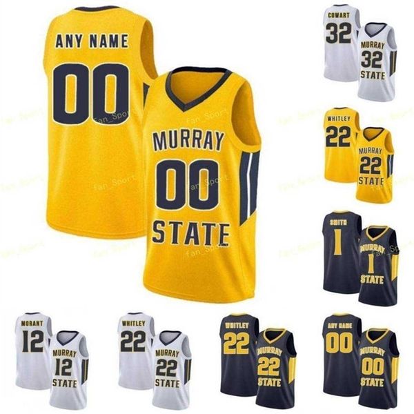 Nik1 NCAA College Murray State Racers Basketball Jersey 11 Shaq Buchanan 25 Jalen Johnson 3 Isaiah Canaan 5 Marcus Brown Custom Cucited