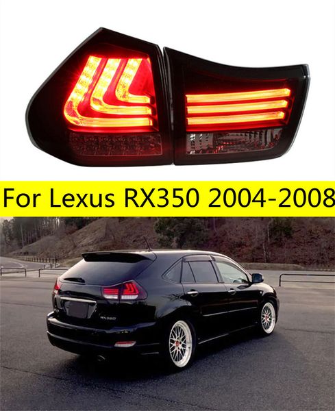 Luzes traseiras do carro para luzes traseiras LEX RX350 LED 2004-2008 RX270 RX300 RX400 RX330 TRANTO DE FREIO TRANHO TRASEIR