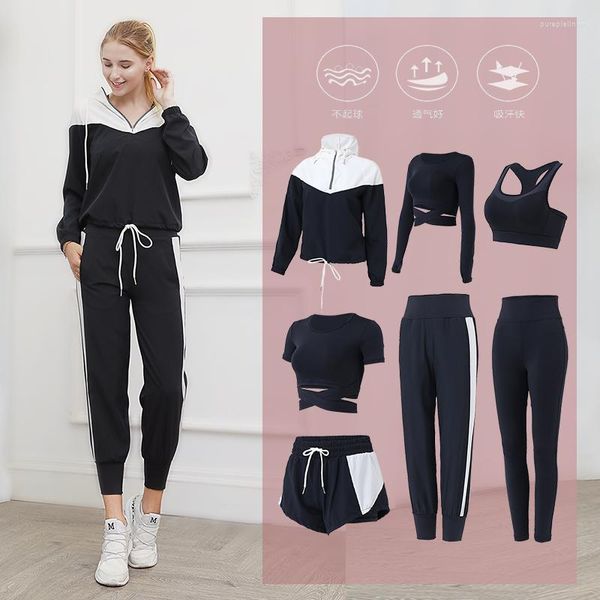 Set attivi 2022 Fashion Yoga Set per le donne 2/3/4/5/7PCS Allenamento Corsa e abbigliamento da passeggio Taglia grande XXXL