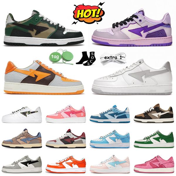 Bapestas gepackt Sta-Casual-Schuhe Jogging Designer Männer Frauen Mode Camo Combo Pink Schwarz weiß Blau Jjjjound Platte-Formel Luxus Sport Sneakers Trainer 36-45