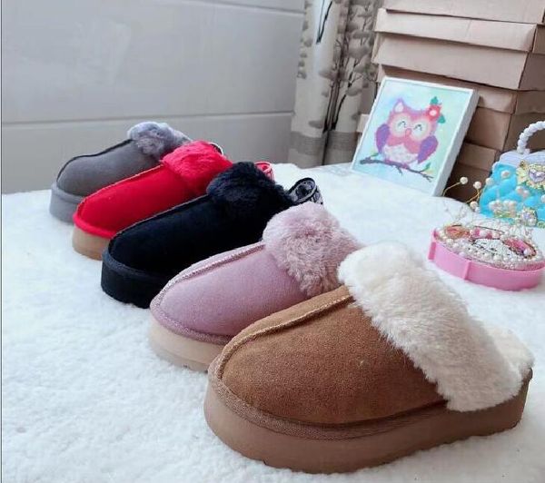 Damen-Hausschuhe mit verdickter Sohle, Plateauschuhe, modische Damenschuhe, leichte und warme Slipper-Stiefel