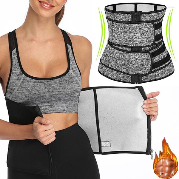 Damen Shapers Sweat Sauna Body Shaper Taille Trainer Thermal Faja Wear Abnehmen Gürtel Frauen Korsett Kompression Trimmer Strap Workout