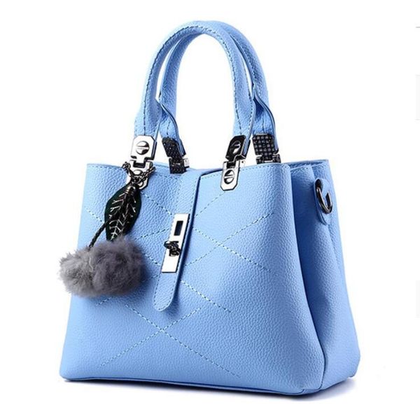 borsa tote in tela Borse a tracolla Borse in pelle da donna Sac a Main Capelli da donna HBP Ball Borsa a mano da donna Tote Colore blu cielo