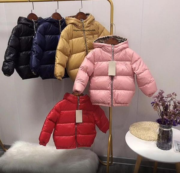Designer de casaco para baixo jaqueta infantil beb￪ meninos meninas roupas de outono de inverno fora roupas infantis